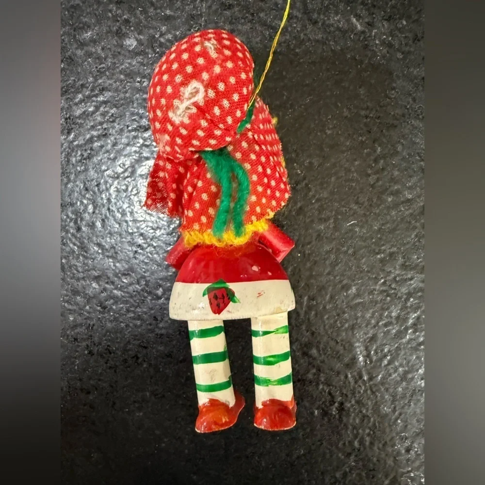 3 Vintage Wooden Doll Holiday Christmas Ornaments Made‎ in Taiwan
